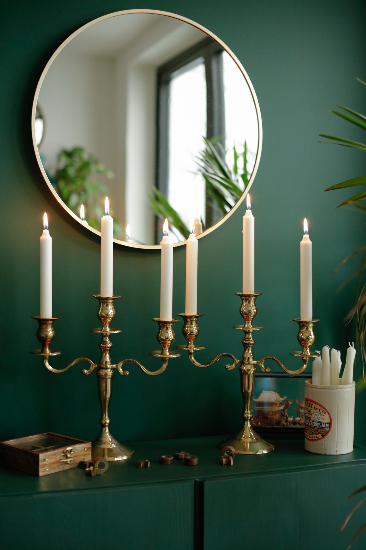 Brass Candelabra 3-Armed Candlestick Holders PreLoved
