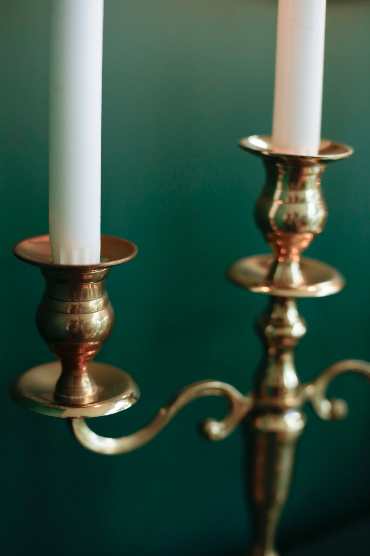 Brass Candelabra 3-Armed Candlestick Holders PreLoved
