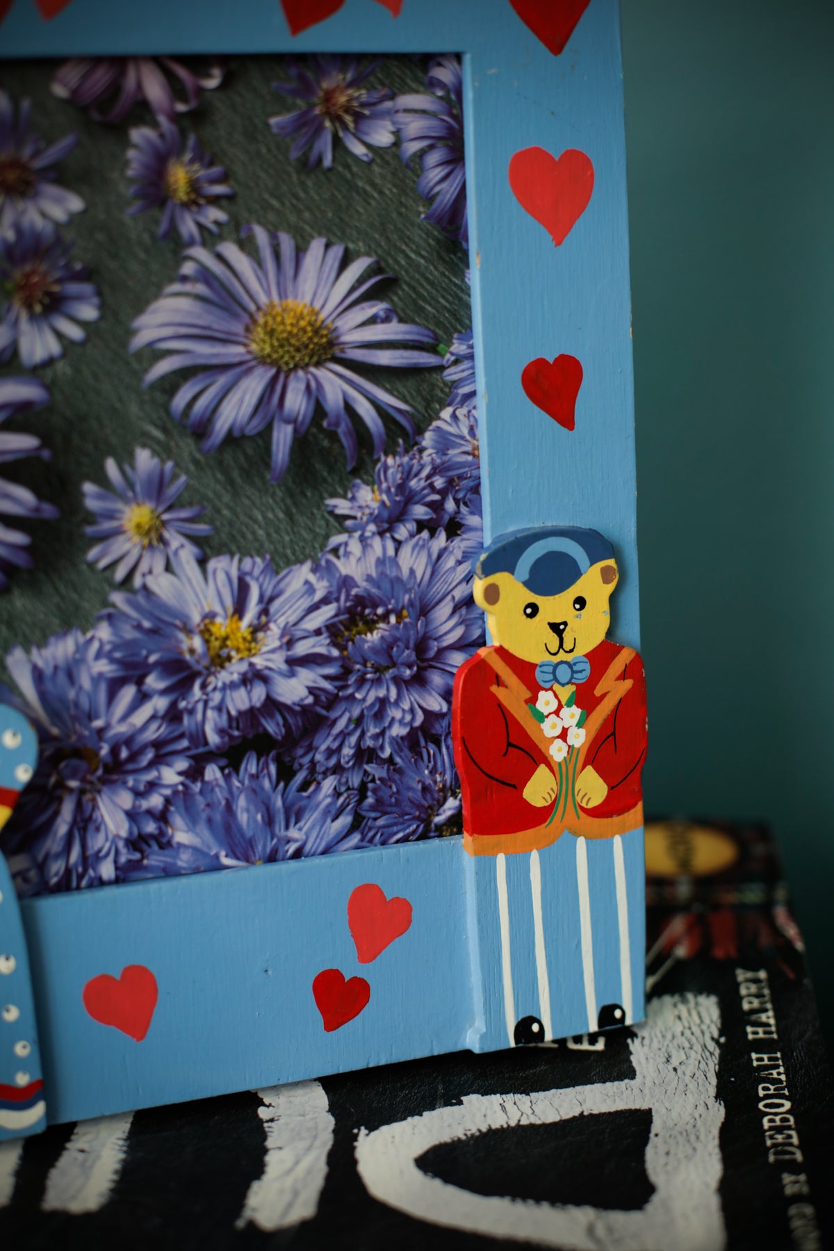 Vintage Picture Frame Bears & Hearts Hand Made in Sri Lanka