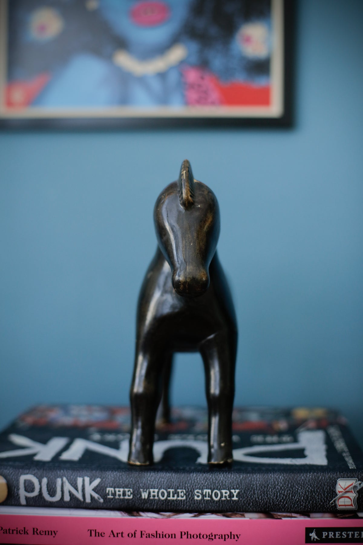 Vintage Mid Century Ceramic Trojan Horse Sculpture Studio Pottery Figurine