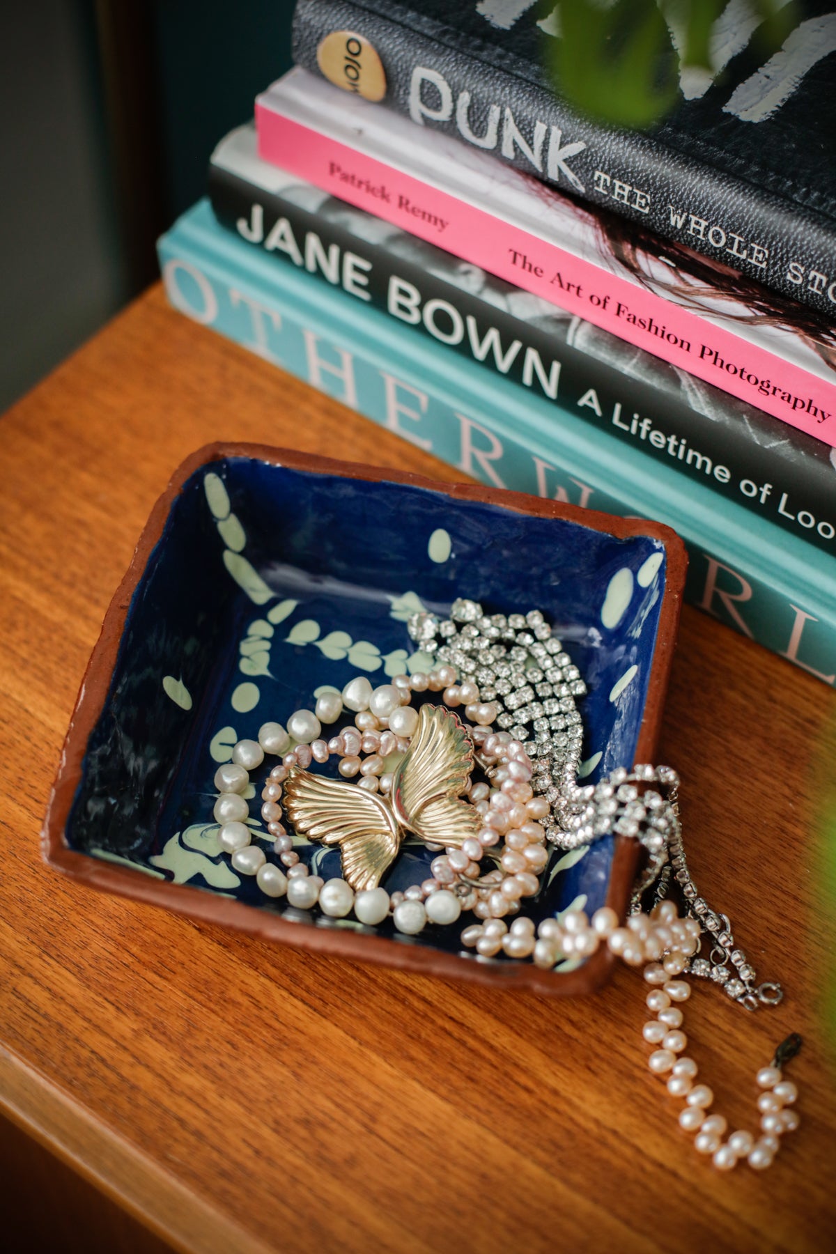 Handmade Studio Pottery Jewellery Bowl / Dish