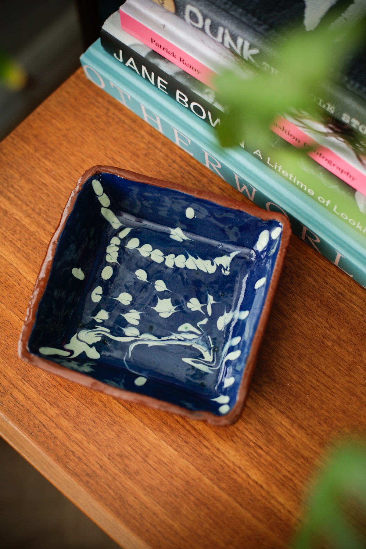 Handmade Studio Pottery Jewellery Bowl / Dish