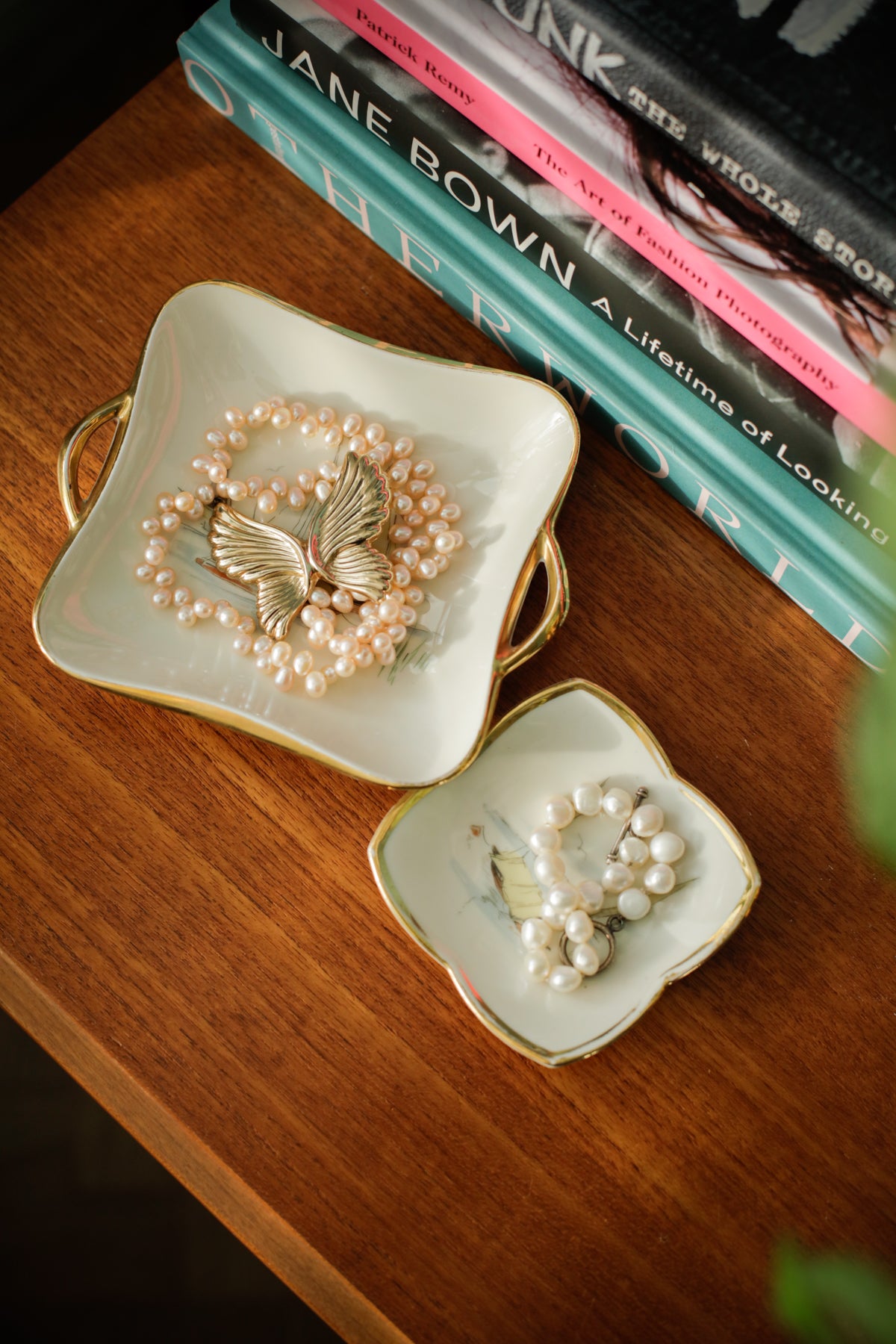 Alka Kunst 'Regatta' Vintage Bavarian Set of Two Jewellery Dishes