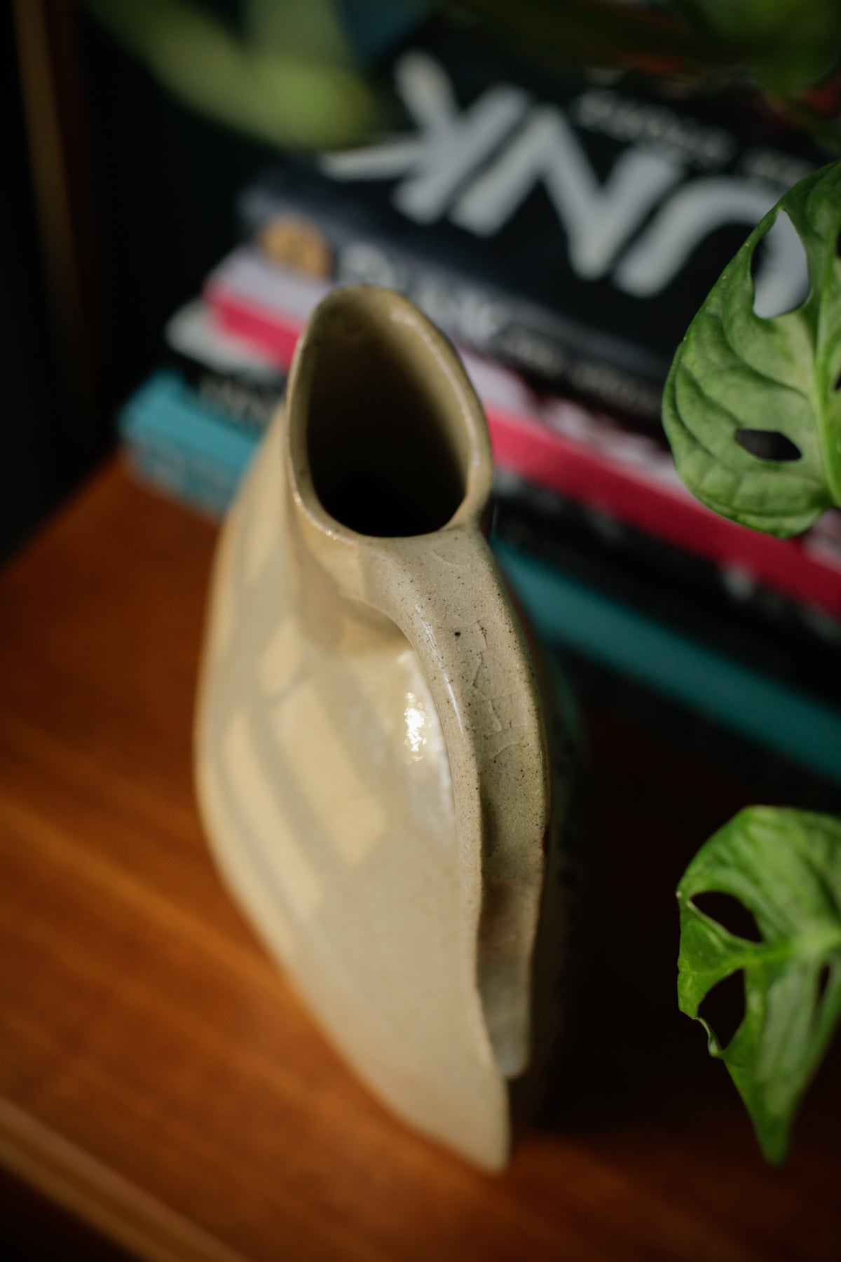 Vintage Pottery Handmade Water Wine Jug Stoneware